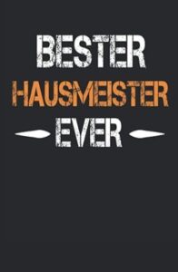 inspirierendes Notizbuch Zitat Bester Hausmeister ever