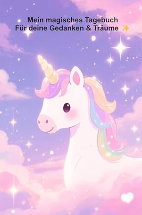 magisches einhorn in pastellfarben mit sternen und traumhafter himmelkulisse für gedanken träume und kreative ideen