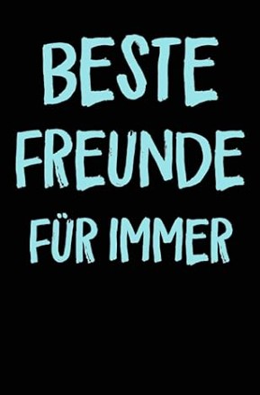 Kreatives Notizbuch Mädchen Beste Freunde für immer für Freundschaft und gemeinsame Erinnerungen