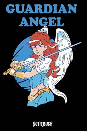 Notizbuch mit Engel und Guardian Angel Motiv für Schutz und Stärke
