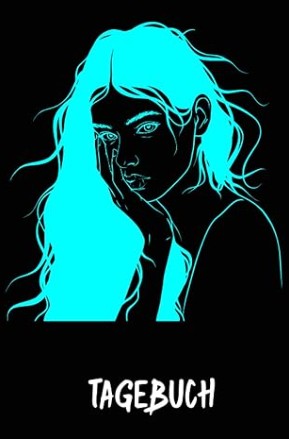 Mädchen Tagebuch im minimalistischen Stil für Gedanken und Gefühle