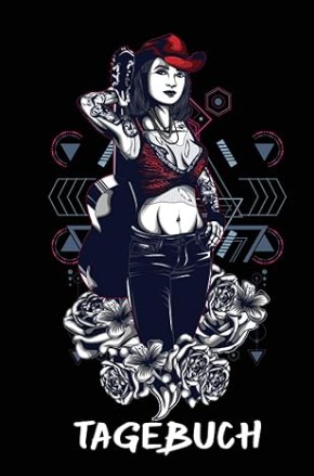 Mädchen Tagebuch im Tattoo und Urban Style mit modernem Design