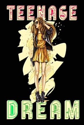 Mädchen Tagebuch Teenage Dream mit stylischem Mädchen Motiv für Träume und Lifestyle