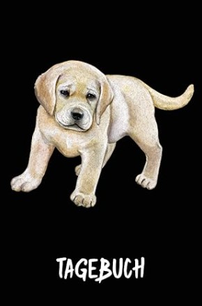 Mädchen Tagebuch mit süßem Welpen für Tierliebe und Gefühle