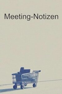 Meeting Notizbuch Büro Humor Einkaufswagen minimalistisch Meeting Notizen lustig Kollegen Geschenk Arbeit