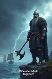 Mittelaltermarkt Tagebuch mit Wikinger-Design für Reenactment und Marktbesuche