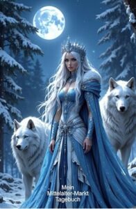 Mittelaltermarkt Tagebuch mit Wolfmotiv im nordischen Stil