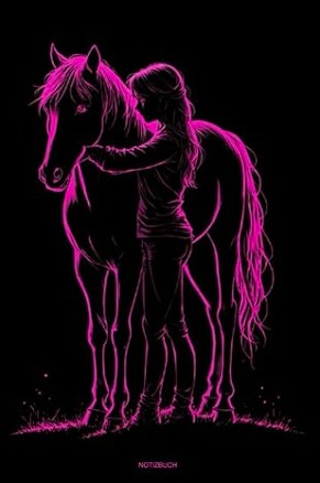 Modernes Pferde Journal für Mädchen mit stilvollem Pferdecover