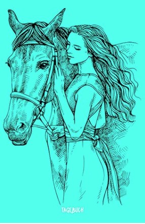 Modernes Pferde Journal für Mädchen mit stilvollem Pferdecover