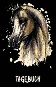 Schönes Pferde Tagebuch für Mädchen mit liebevollem Pferdemotiv