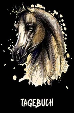 Schönes Pferde Tagebuch für Mädchen mit liebevollem Pferdemotiv