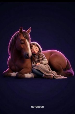 Notizbuch mit Pferde-Motiv für Mädchen