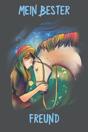 Schönes Pferde Tagebuch für Mädchen mit liebevollem Pferdecover