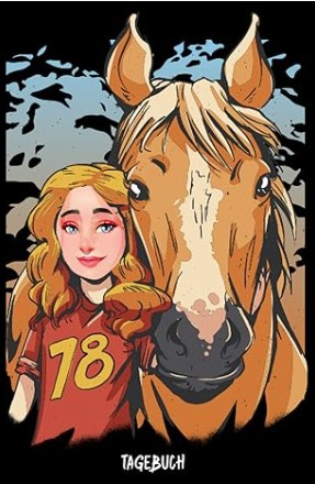 Verspieltes Pferde Tagebuch für Mädchen mit kreativem Pferdemotiv