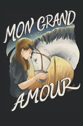 Minimalistisches Pferde Tagebuch für Mädchen mit modernem Pferdebild