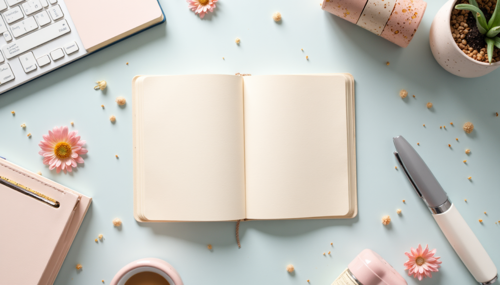 Minimalistisches 5 Minuten Tagebuch für den Alltag