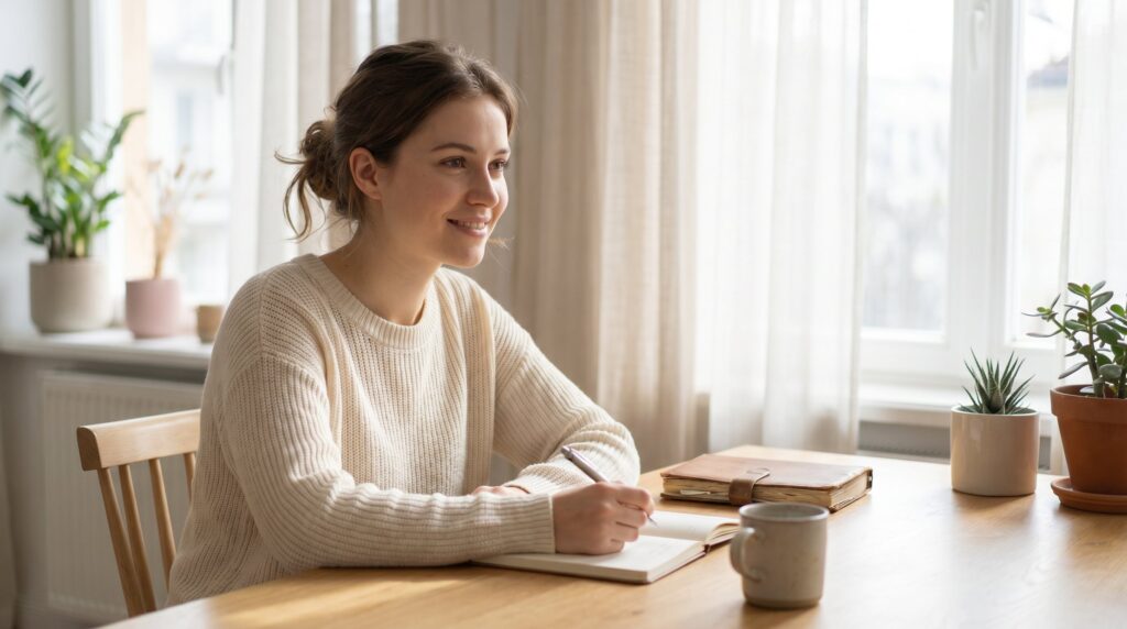 ruhiger Moment beim Schreiben