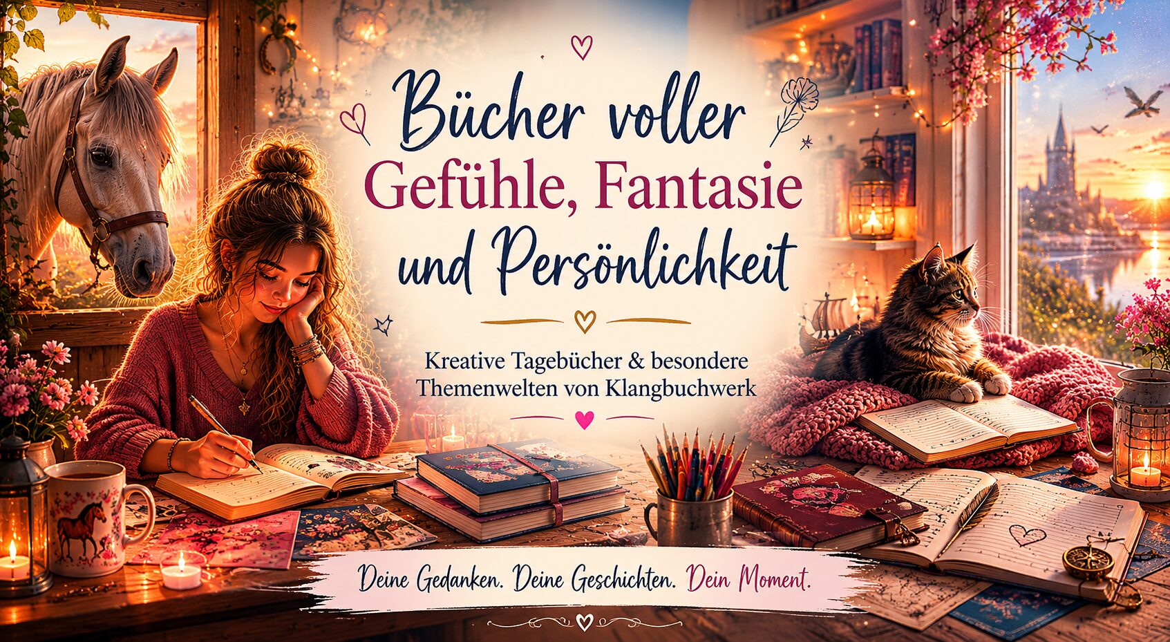Kreative Tagebücher und emotionale Bücherwelt von Klangbuchwerk