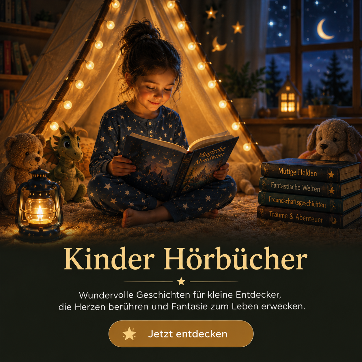 Gemütliche Kinder Hörbücher mit magischer Abendstimmung und Fantasiegeschichten