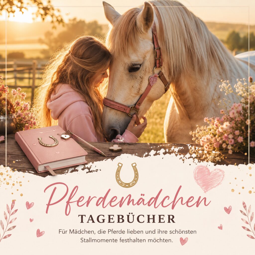 Pferdemädchen mit ihrem Lieblingspferd in einer warmen und liebevollen Atmosphäre