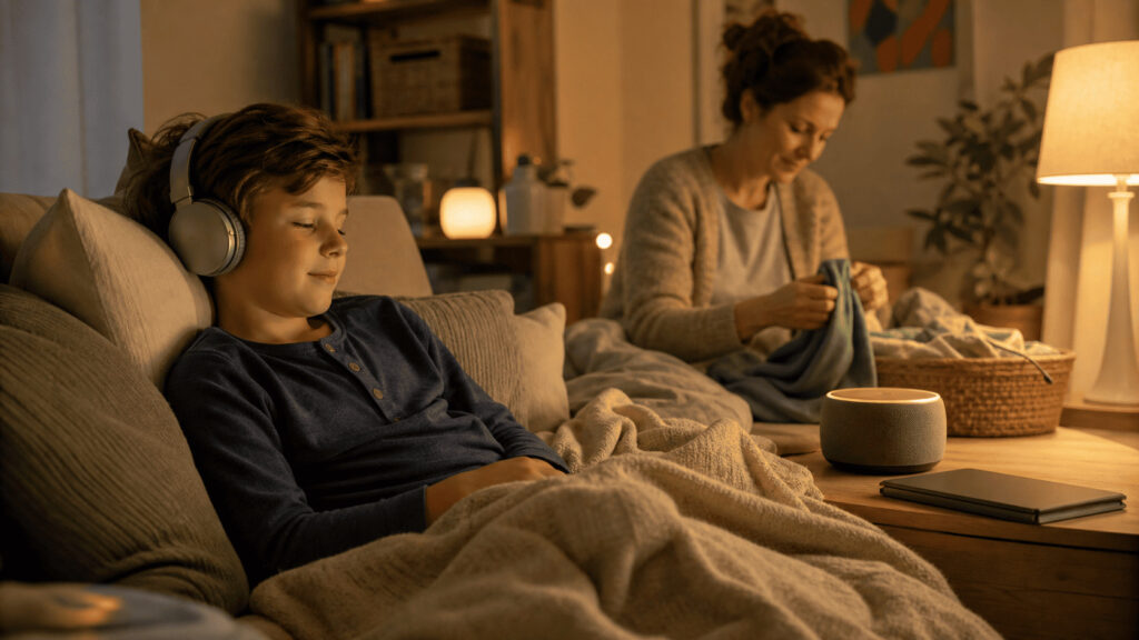 Hörbücher statt Bildschirmzeit bringen Ruhe in den Familienalltag