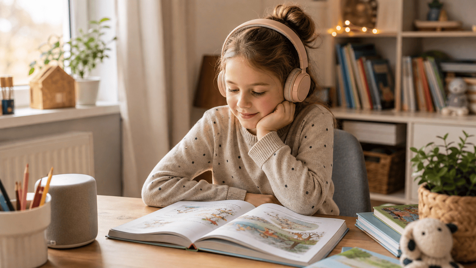 Hörbücher statt Bildschirmzeit stärken Sprache und Wortschatz von Kindern