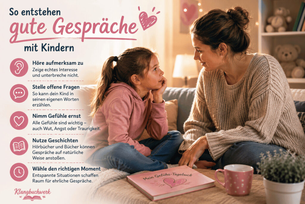 Mit Kindern über Gefühle sprechen und Vertrauen aufbauen