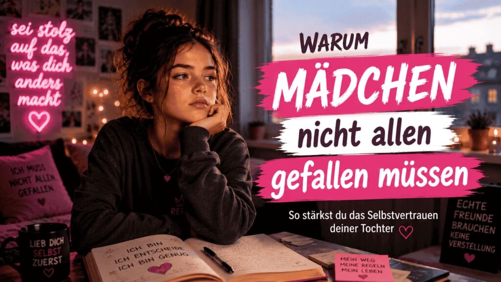 Mädchen stärkt ihr Selbstvertrauen und lernt, dass sie nicht allen gefallen muss.