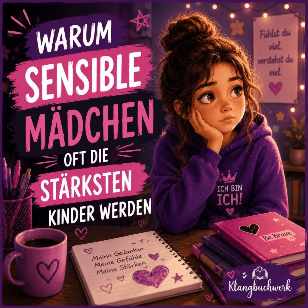 Sensibles Mädchen blickt nachdenklich aus dem Fenster und zeigt, dass Feinfühligkeit eine besondere Stärke sein kann.